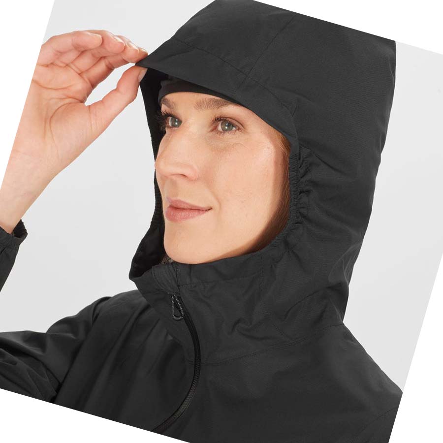 Chaquetas Salomon BONATTI WATERPROOF Mujer Negros | MX 2479GSO